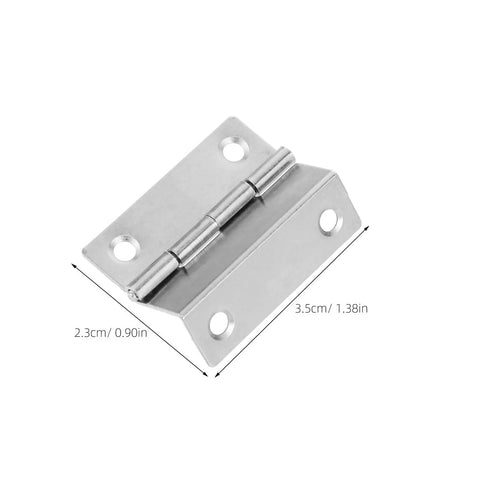 10 Piece Folding Iron Cabinet Hinges With Screws Set For Corner Doors Heavy Duty Load Bearing And Silent Smooth Operation
