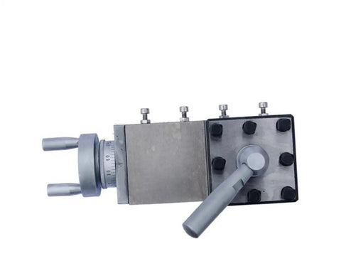 Shop Floor Kickass Metal Lathe Cross Slide And Compound Tool Post With Square Turret For Quick Change Cutting Holder Rig Drop In Precision Upgrade For Bench Machines