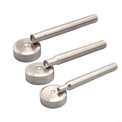 Heavy Duty Steel Double Cap Rivet Setting Tool Kit With 6Mm 8Mm 10mm Punch And Install Kit For Button Fasteners, Easy Hand Operated Riveter, steel punches