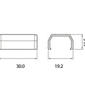Industrial Style Joint Cover For F Mall Accessories Brown Finish New Upgrade Durable Shield For Machinery Parts 1 Pack SFMJC16 diagram