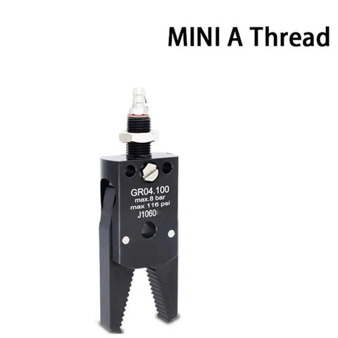 Pneumatic Arm Gripper Clamp For Injection Molding And Robot Automation, Mini A Thread Fixture With Male And Female Connectors