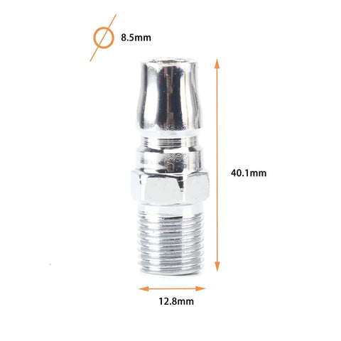 Pro Hustle 1/2 Inch Square Drive Air Impact Wrench Packing Beasty 720 Nm Torque fitting, 8.5mm diameter, chrome, 40.1mm tall.
