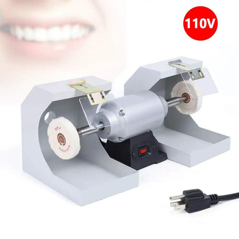 Shop Ready 3000 RPM Rotary Polisher With 550 Watt Copper Motor Heavy Duty Bench Buffer for jewelry and dental lab tasks.