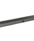 External Gear Rack 1M Long 1Mod 500mm CNC Ready With Precision Straight Teeth, made from 45 Steel for high hardness and wear resistance.