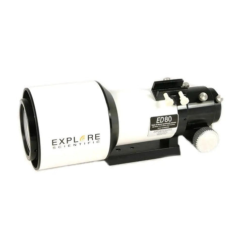 80mm Triplet Refractor Telescope With ED Glass And Air-Spaced Apochromatic Design, side view focusing knobs visible