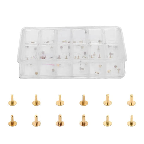 Pro Grade Copper Watch Dial Feet Assortment Kit For DIY Repair Handy Storage Box With Compartments Precision Watchmaker Parts Set