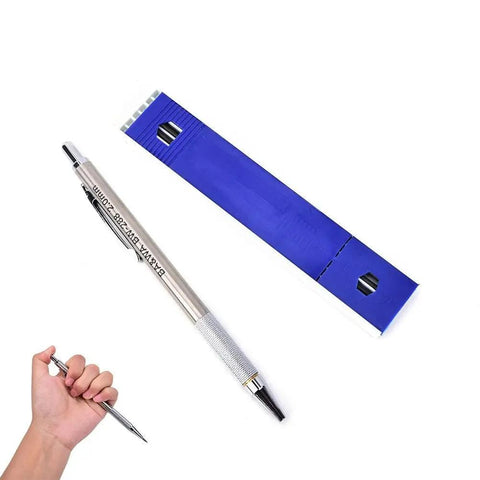 Two Pack 2.0mm Lead Holder For Drafting And Sketching With 24 Replacement Leads Gear Driven For Consistent Sharp Lines Pro Grade Tool
