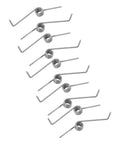 Top Toss Stainless Torsion Spring Kit With 4 Coil Design And Heavy Duty Build For Trash Can Lid Replacement Makes Your Bin Snap Back Smooth Every Single Time So It Aint Rusty Or Flimsy, six silver springs