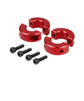 Red Front Sway Bar Shaft Clamp Collar Kit Fits Can Am Maverick X3 2017 2018 2019 2020 UTV Off Road Heavy Steel Aluminum Durable Boost Control Stiffens Ride Handling Beast Mode Upgrade For Hardcore Riders Wanting Sick Grip On Trail Riding, red clamp set with bolts