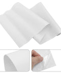 Slick Peel And Stick Kitchen Backsplash Wallpaper Roll Self Adhesive Heat Resistant Vinyl Wall Covering Removable Waterproof Oil Guard Decor Tile Easy Peasy Install displayed in a fold with protective backing partially removed.