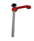 Red and silver Aluminum 19mm Hold Down Clamp For Woodworking, Adjustable Bench Dog Clamp With 3 Level Pressure Cam, Fits Standard 19mm Dog Holes