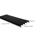 Black Static Rack Circuit Tray For ESD Safe Storage Antistatic Board And Relays Bar Rack Portable Compact Organizer with dimensions
