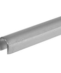Snap On One Quarter Inch Stainless Steel Sliding Glass Door Track Cover Repair For Patio Doors Replacement Track Cover To Fix Worn Tracks And No More Sticking Doors And Get Smooth Gliding 6 Feet Long, side view