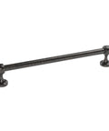 Milano Door And Drawer Pull 8 Inch Center-To-Center In Oil Rubbed Bronze Single Replacement Pull shown against white background
