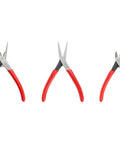 Compact Five Piece Mini Pliers Set With Needle Nose, Long Nose, and Diagonal Cutting Pliers for Precision Crafting and Electronics Projects