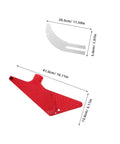 Red Table Saw Guard Shell With Material Separating Knife, Universal Dustproof Safety Cover dimensions
