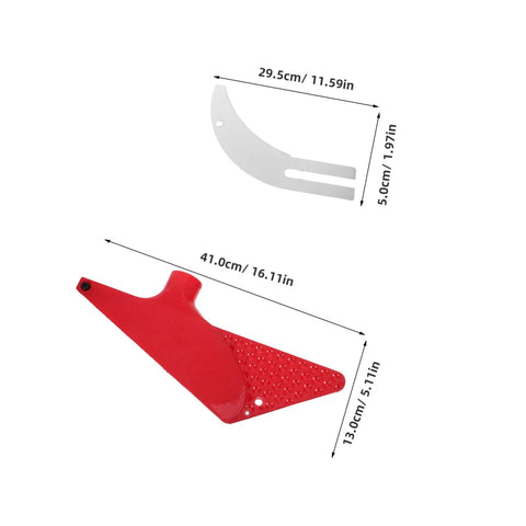 Red Table Saw Guard Shell With Material Separating Knife, Universal Dustproof Safety Cover dimensions