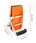 Heavy Duty Double Handed Stone Carrying Clamps With Grippy Rubber Handles For No Sweat 1.77 Inch granite lifting clamp dimensions with grips.