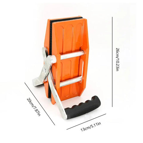 Heavy Duty Double Handed Stone Carrying Clamps With Grippy Rubber Handles For No Sweat 1.77 Inch granite lifting clamp dimensions with grips.