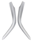 Osompar lower center dashboard trim strip, 2pcs, silver-white plastic, for Toyota Corolla 2009–2013, left and right.