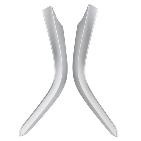 Osompar lower center dashboard trim strip, 2pcs, silver-white plastic, for Toyota Corolla 2009–2013, left and right.