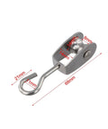 Heavy Duty Stainless Steel Pulley 11mm 360 Degree Swivel Ball Bearing Wheel With 30kg Load Capacity showing dimensions