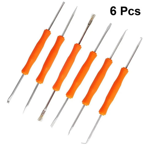 Six In One Soldering And PCB Repair Tool Set With Cleaning Tools For Circuit Board Assembly And Maintenance Includes Spudger