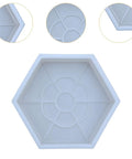Hexagon Paving Color Brick Reusable Stepping Stone Paver Tool For Garden And Patio Sturdy Easy Pour Concrete Molds with PP material