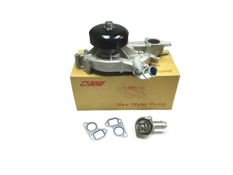 Water Pump With Thermostat Go To Replacement For Chevy GMC V8 Engines 4.8 5.3 6.0 1999 To 2006 with box and gaskets