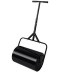 Heavy Duty Lawn Roller For Push Or Tow, Water And Sand Filled Garden Drum Roller, Durable Iron Frame, 10 Gallons Capacity