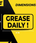 Daily Lubrication Stickers For Heavy Duty Machinery And Equipment - 2x1 Inch Maintenance Labels, 20 Count, Ultra Durable USA Made, Clear Lubrication Reminders To Prolong Equipment Life And Cut Downtime. Yellow grease daily label, 2x1 inch
