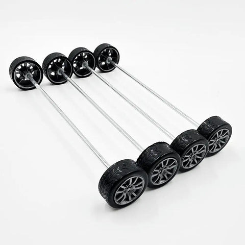Dope Mini 16mm Toy Car Wheel Set With 10 Shaft Axles For DIY Model RC Cars Trucks And Robots