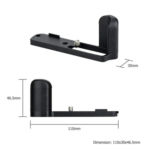 Beefy Metal Hand Grip L Bracket For RX100 VII Camera Anti Slip Accessory dimensions 110x30x46.5mm