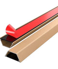 Self Adhesive Aluminum Cable Raceway Kit 100 Cm Gray Wire Concealer with red adhesive strip, angled view