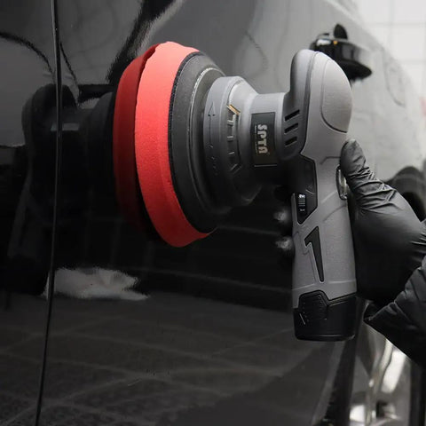 Cordless Car Buffer Polisher With Two 12V Lithium Batteries Brushless Motor And Variable Speed 2500 To 5000 RPM Portable Polishing