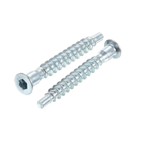 Beefy Hex Socket Confirmat Screws For Woodworking Countersunk Zinc Plated Furniture Connector Screws For Cabinets And Shelves