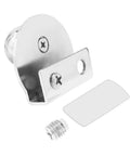 Glass Door Pull Handle Set For Glass Showcases Cabinets And Drawers No Drilling Clip On 5 To 8 Mm Glass With Double Screws