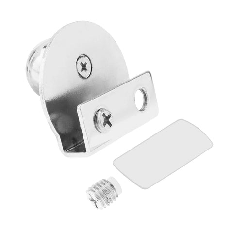 Glass Door Pull Handle Set For Glass Showcases Cabinets And Drawers No Drilling Clip On 5 To 8 Mm Glass With Double Screws