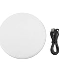 Premium Electric Rotating Turntable Display Stand With 360 Degree Smooth Spin For Jewelry And Watches, USB Or Battery Operated, includes USB cable and white base.