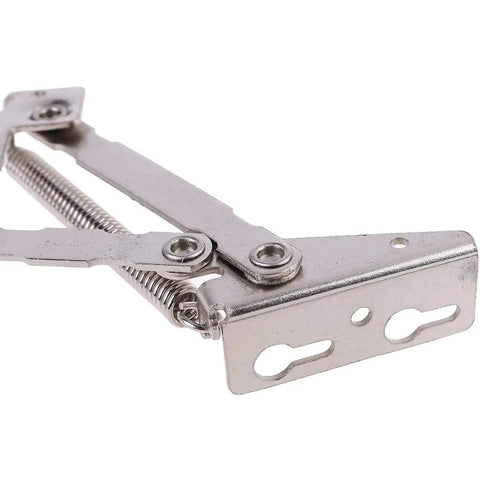 Two Pack 80 Degree Sprung Hinges For Cabinet Doors Lift Up Stay Flap Supports Stainless Steel Rust Resistant Heavy Duty Hardware