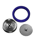 Top Shelf Stainless Steel Inner Shower Screen Holder Replacement For Breville Sage Dual Boiler Touch 900 Series Espresso Machines, includes disc and bracket.