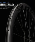 Tubeless Compatible Clincher Road Disc Carbon Wheelset 38mm Depth And 28mm Width Ceramic Bearings Center Lock Hub SLT Technology
