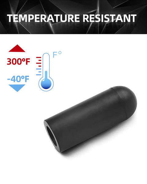 Temperature resistant cap from 90 Piece Rubber Vacuum Cap Kit With Ten Sizes For Car Hoses And Manifolds Vacuum Plugs And End Caps For Carburetors