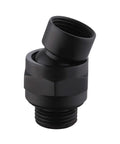 Brass Shower Head Swivel Ball Joint Connector Adapter Adjustable High Flow Shower Arm Attachment Heavy-Duty Pro Grade Brass Body Leak Free 7.8 GPM At 60 PSI Easy Install black brass swivel shower adapter with G1/2 threads