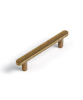 Six Pack 3-Inch Classic Curvature Cabinet Handles In Antique Brass, Vintage-Style Zinc Alloy Hardware For Kitchen Cabinets