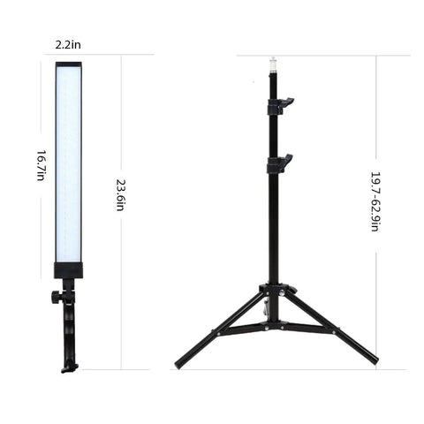 180 LED Photography Studio Lighting Kit With Pro Grade Handheld Wand Light On Stand And Tripod Plus Bag for photo setup