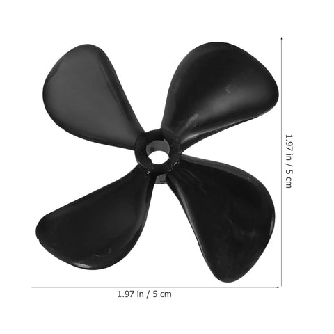 RC Boat Propeller Set 50mm 4 Blade CW CCW For 4mm Shafts PC Plastic Replacement Props For Submarines Bait Boats Fishing Cargo Ships