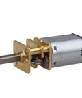 Solid Core 3 Volt DC Gear Motor 500 RPM Miniature Metal Drive Unit with 10mm shaft for robotics and DIY tasks.