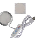Durable Aluminum LED Lamp Assembly Kit For 3D Printers With USB Power Plug And Play Bright LED Illumination For Your DIY Maker Bench Indoor Use Projects, showing LED ring and USB cable
