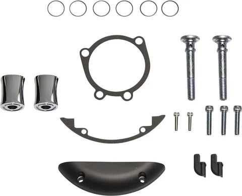 602-006 Replacement Hardware Kit Chrome Finish with assorted bolts and fittings for motorcycle components
